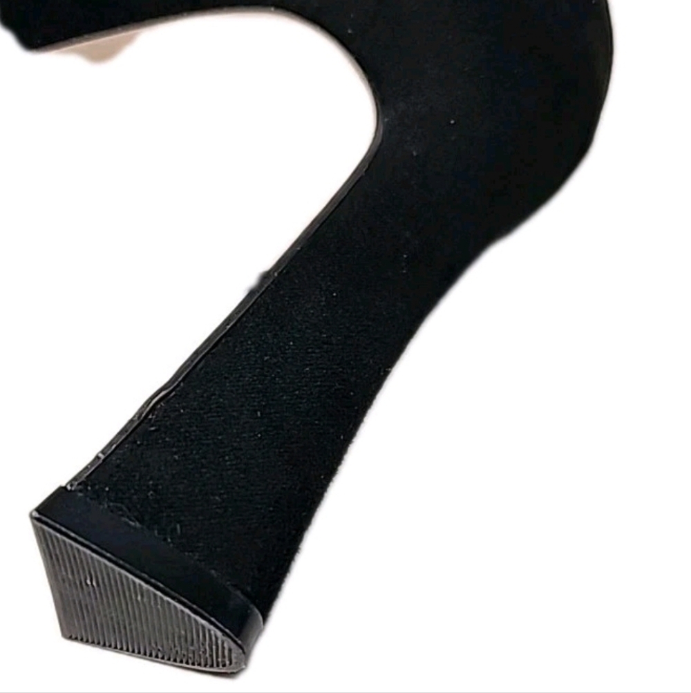 Jessica Simpson Mayrie US 8.5M Faux Suede Black Block Heel Square Toe Heels - Picture 7 of 12